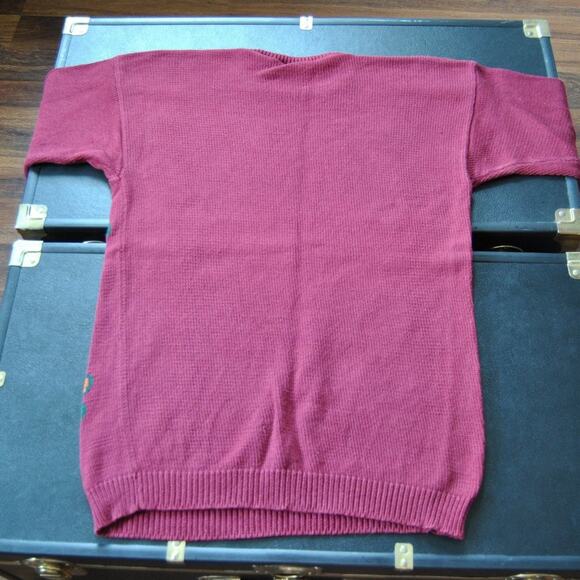 Perry Ellis America Sweater Vintage Maroon Small - Picture 5 of 5
